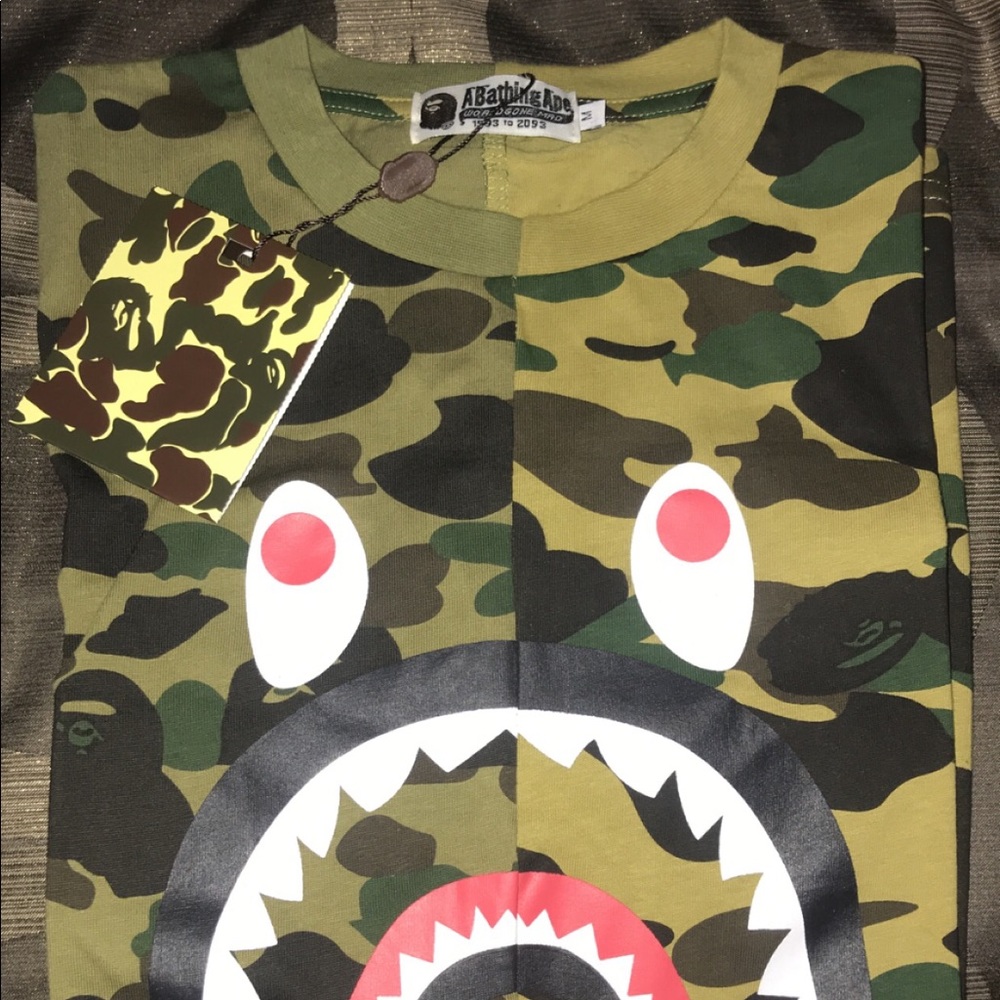Bape half camo t shirt